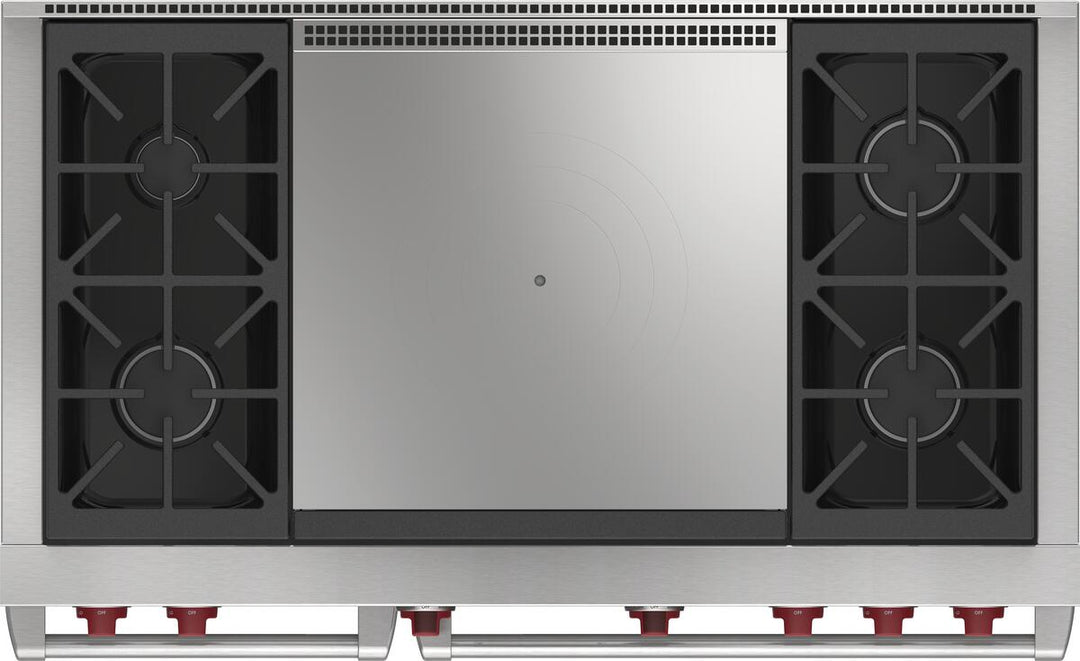 Wolf Dual Fuel Range Burners And French Top