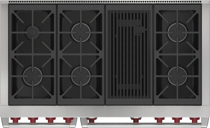 Wolf Dual Fuel Range Burners with Infrared Charbroiler