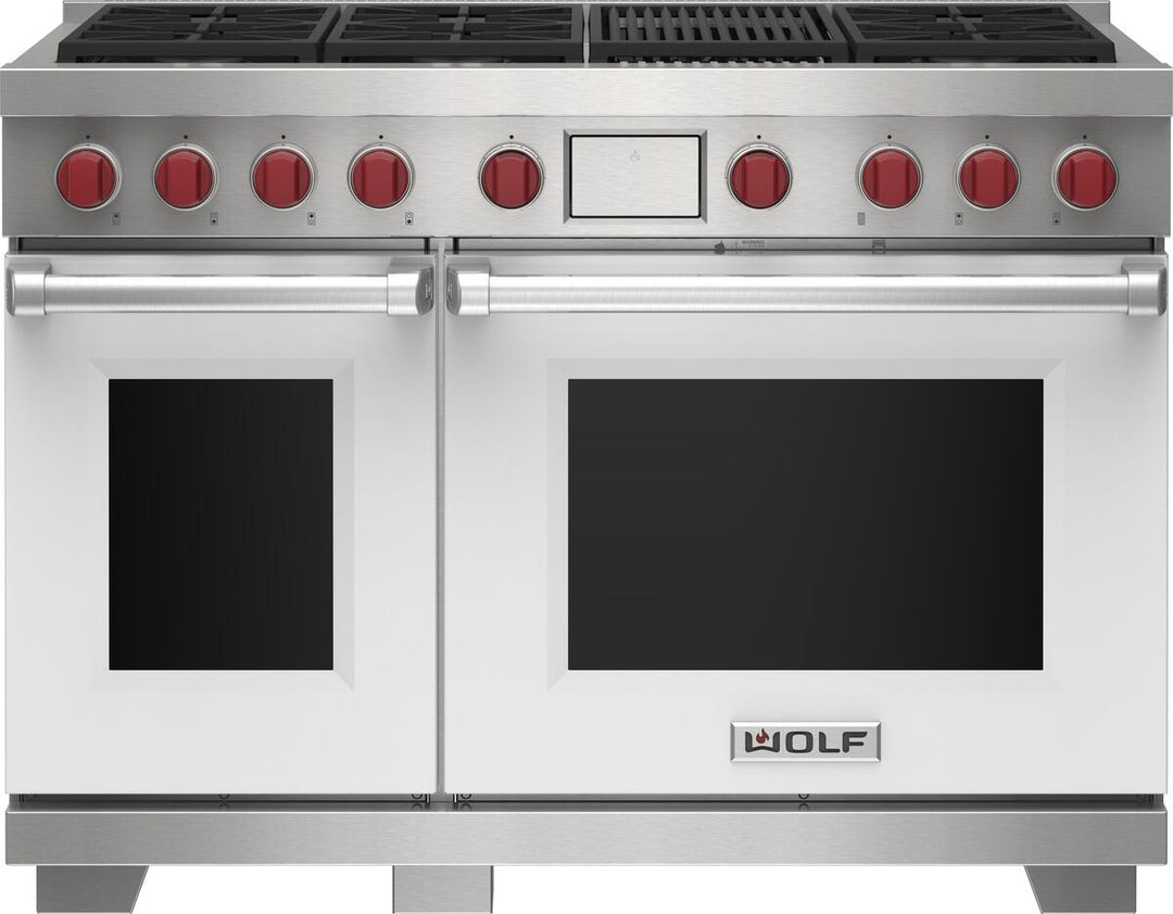 Wolf Dual Fuel Range Burners with Infrared Charbroiler