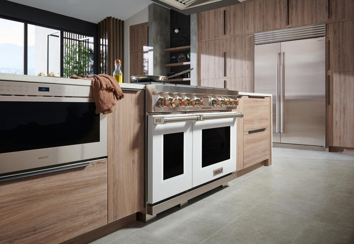 Wolf Dual Fuel Range Burners with Infrared Charbroiler