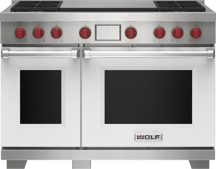 Wolf Dual Fuel Range Burners And Infrared Dual Griddle