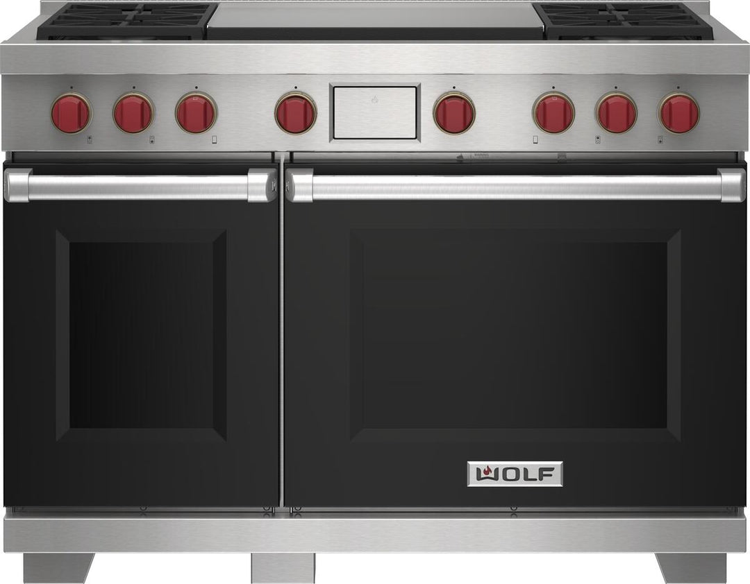 Wolf Dual Fuel Range Burners And Infrared Dual Griddle