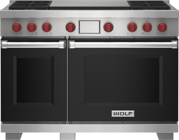 Wolf Dual Fuel Range Burners And Infrared Dual Griddle