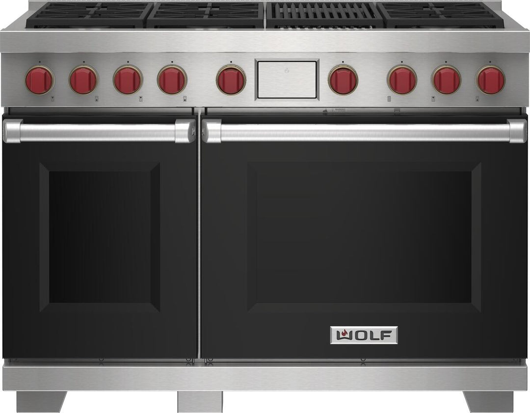 Wolf Dual Fuel Range Burners with Infrared Charbroiler