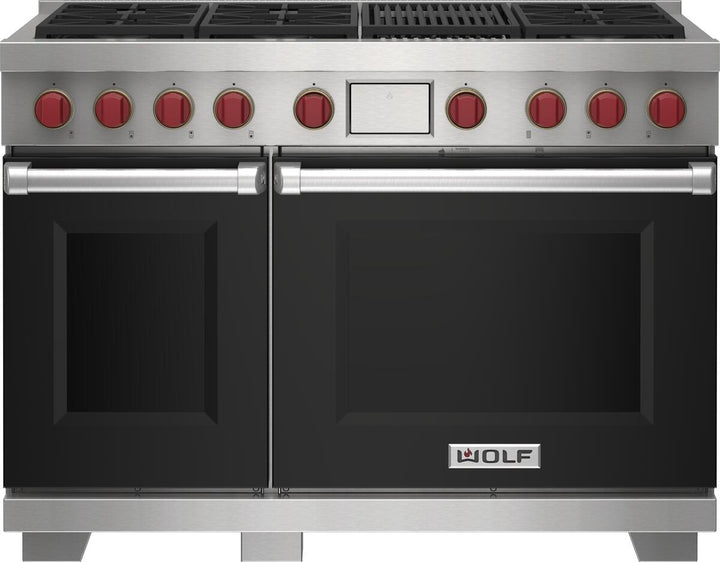 Wolf Dual Fuel Range Burners with Infrared Charbroiler