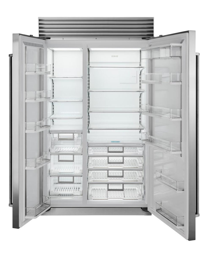Sub-Zero Refrigerator, 48" Built-in Side-by-side Stainless Steel