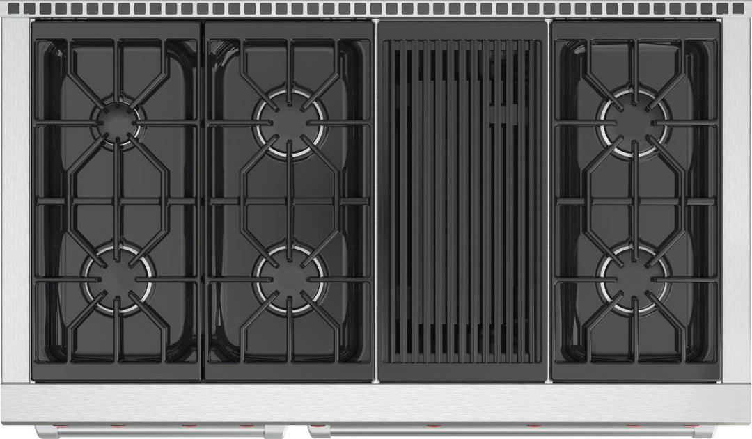 Wolf Gas Range Burners with Charbroiler