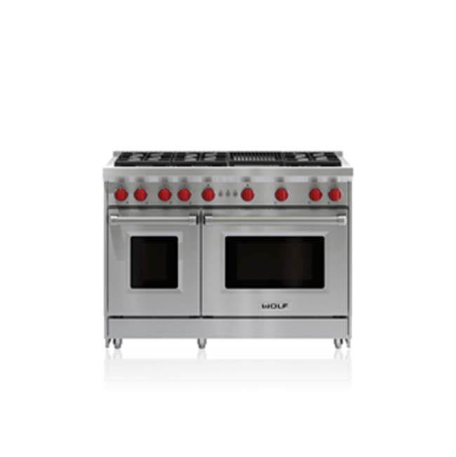 Wolf Gas Range Burners with Charbroiler