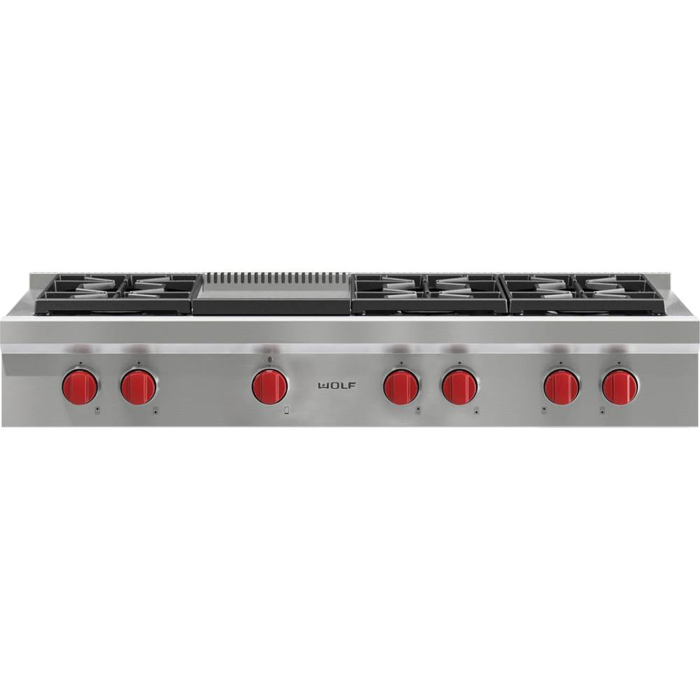 Wolf Sealed Burner Rangetop Burners with Griddle