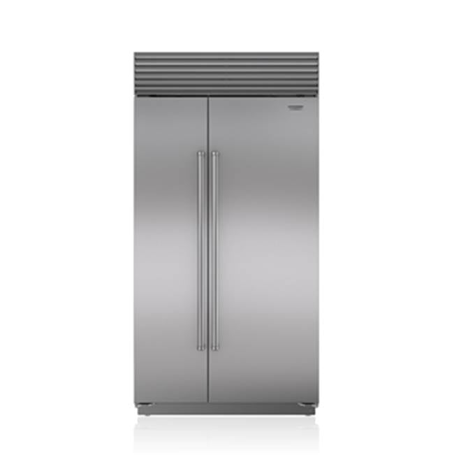Sub-Zero Refrigerator, 42" Built-in Side-by-side Stainless Steel