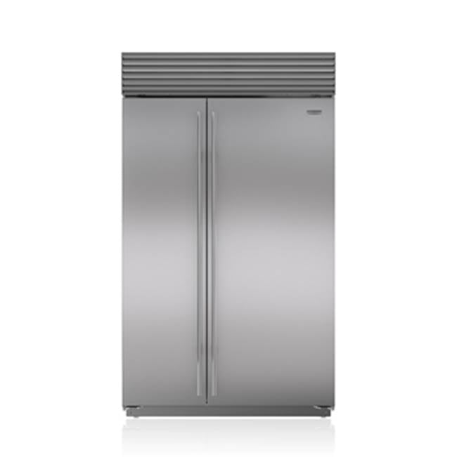Sub-Zero Refrigerator, 48" Built-in Side-by-side Stainless Steel