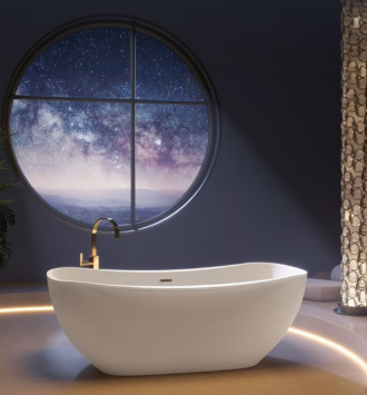 BainUltra Libra Stella 70" x 38" Freestanding Bathtub