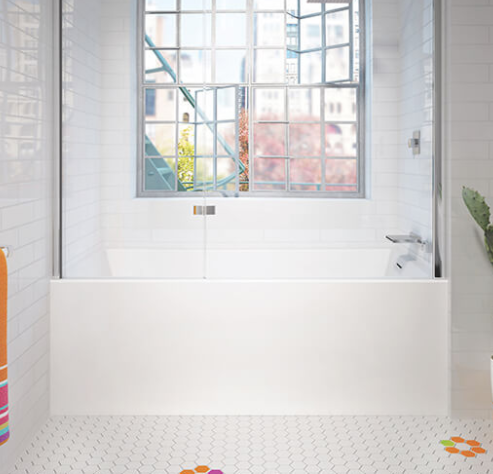 BainUltra 60" x 32" x 17" Citti Alcove Tub with Air Therapy