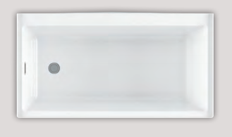 BainUltra 60" x 32" x 17" Citti Alcove Tub with Air Therapy