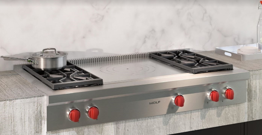 Clearance Showroom Display Special: Wolf SRT484F 48" Rangetop
