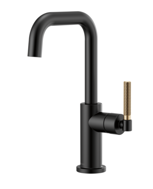 Brizo 61053LF Litze Bar Faucet with Square Spout and Knurled Handle