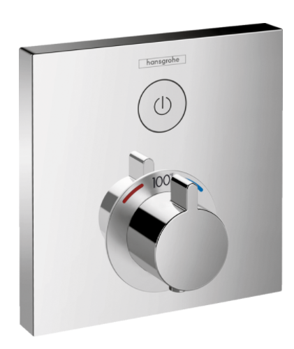 Clearance: Hansgrohe 15762001 Showerselect E Thermostatic 1 Function Shower Trim