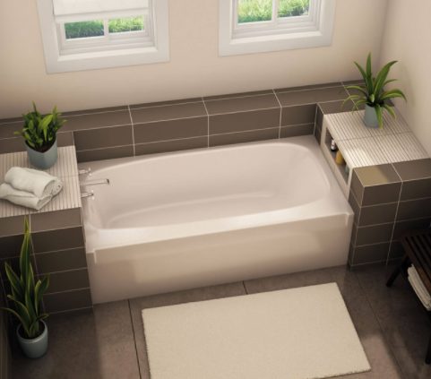 Aker TO-3060 Alcove 60″ X 30 1/2″ X 16 3/4″ Bathtub