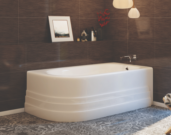 Americh Bow 60" x 32" Corner Soaking Bathtub