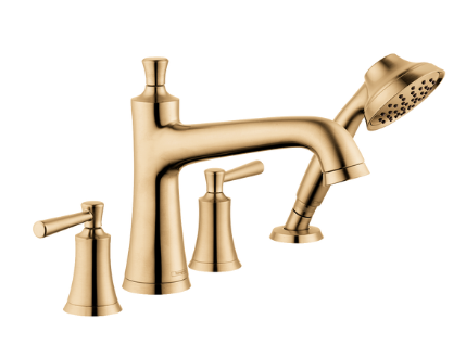 Hansgrohe Joleena 4-Hole Roman Tub Set Trim with 1.75 GPM Handshower