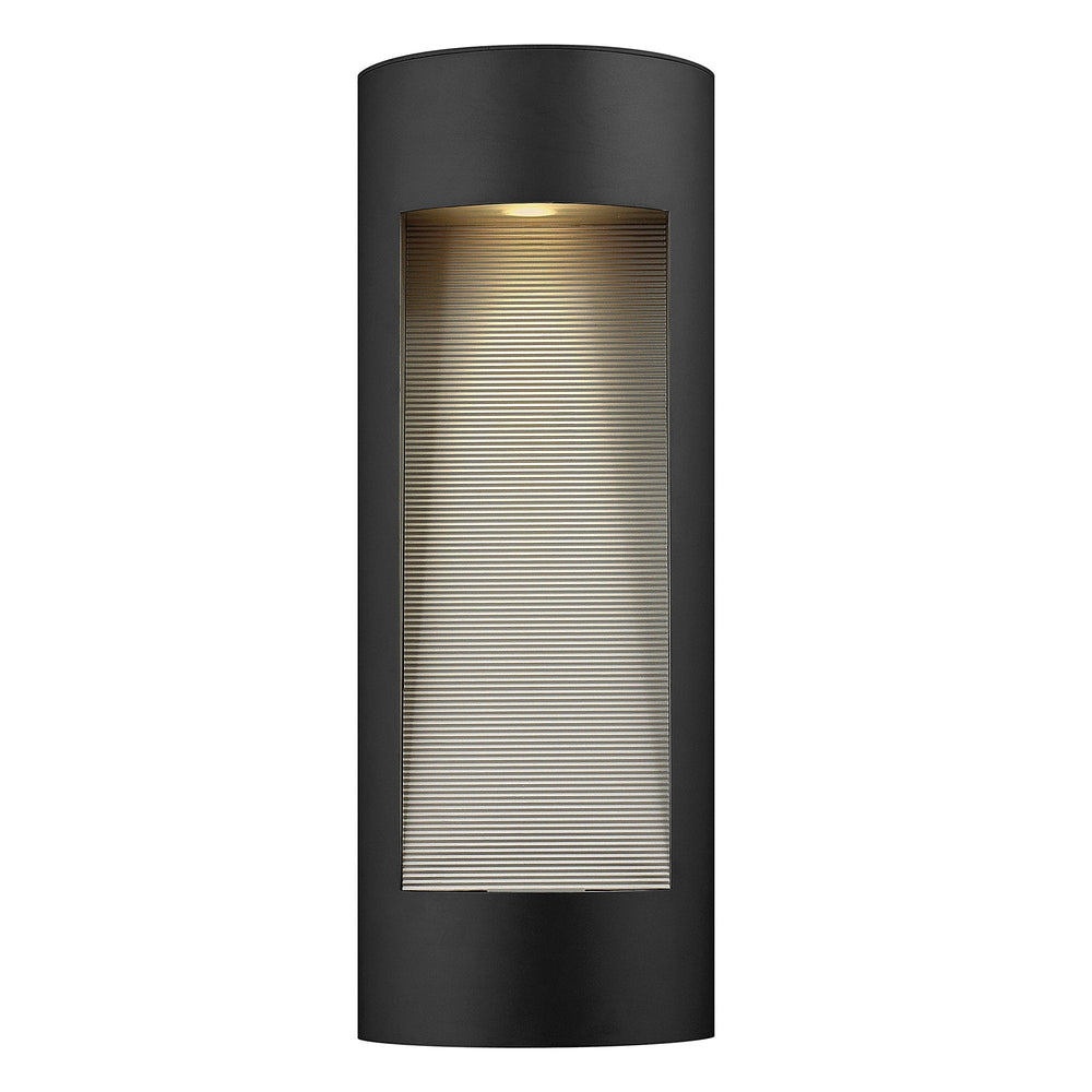 Hinkley Luna Rounded Outdoor Wall Sconce in Satin Black