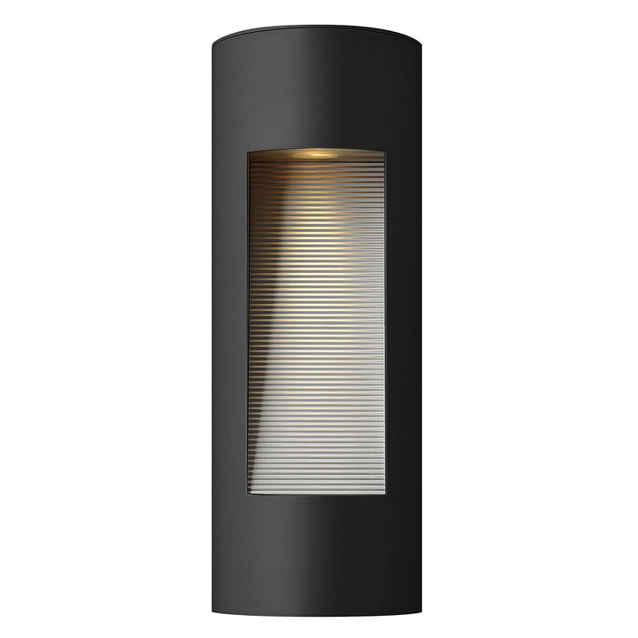 Hinkley Luna LED Rounded Outdoor Wall Light in Satin Black