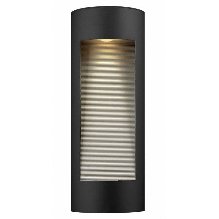 Hinkley Luna Rounded Outdoor Wall Sconce in Satin Black (view 2)