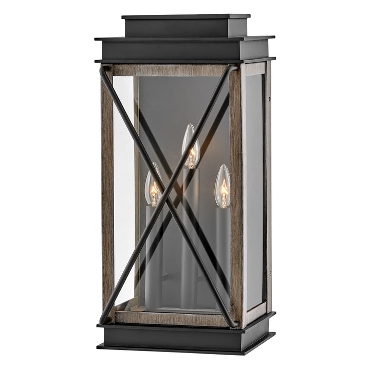 Hinkley Montecito Outdoor Wall Sconce in Black (view 3)
