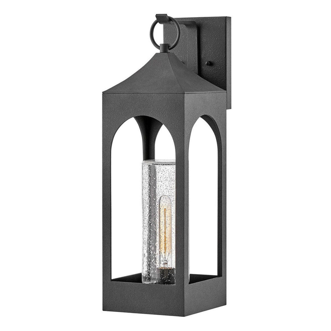 Hinkley Amina Outdoor Wall Mount Lantern in Aged Zinc (view 2)