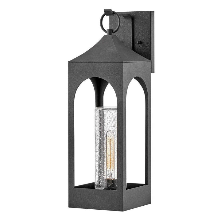 Hinkley Amina Outdoor Wall Mount Lantern in Aged Zinc (view 2)