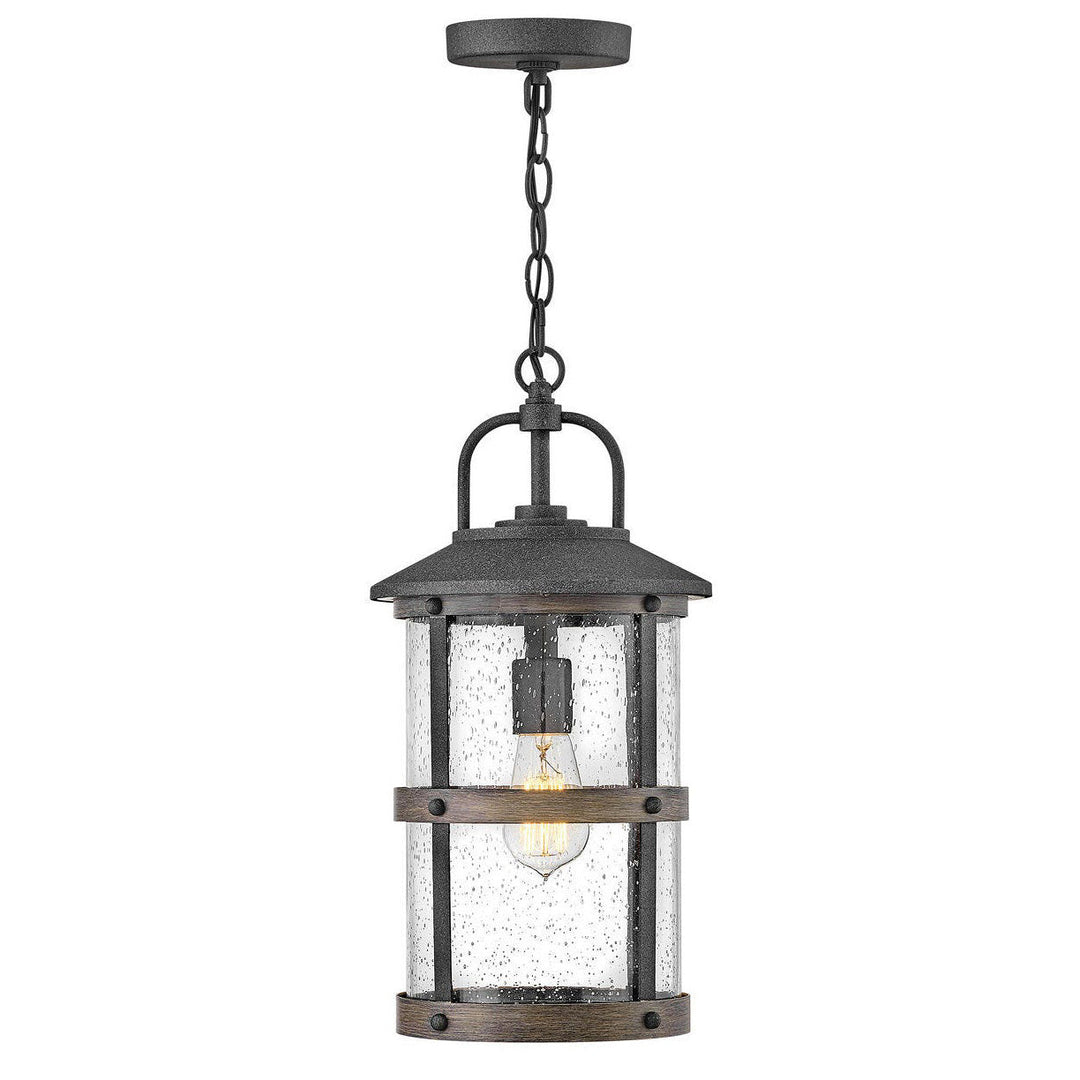 Hinkley Lakehouse 12V Outdoor Pendant in Aged Zinc