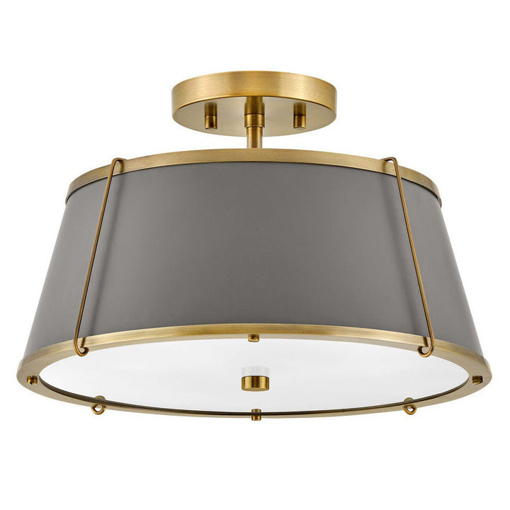 Hinkley-4893LDB-Matte Grey / Brass