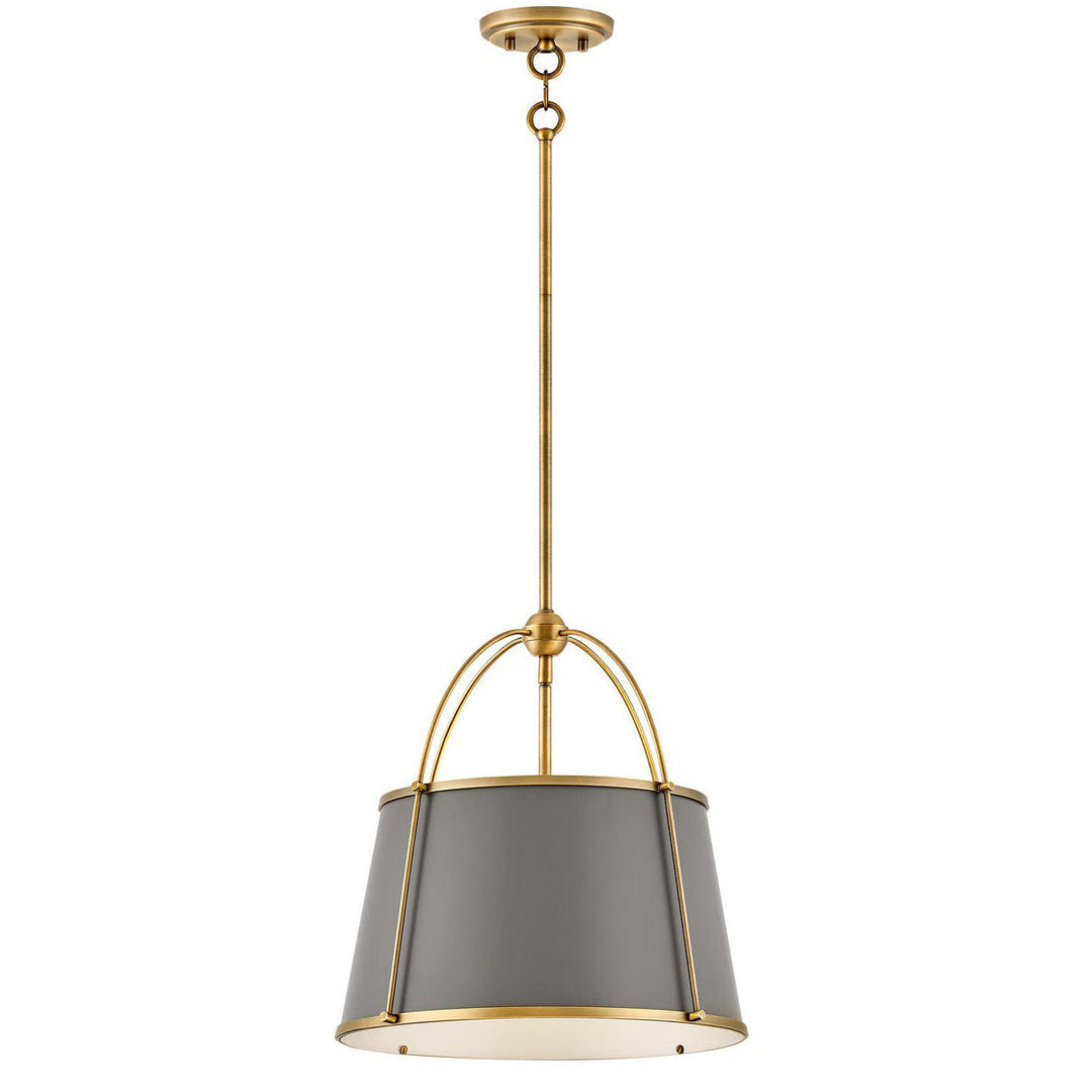 Hinkley-4894LDB-Matte Grey / Brass