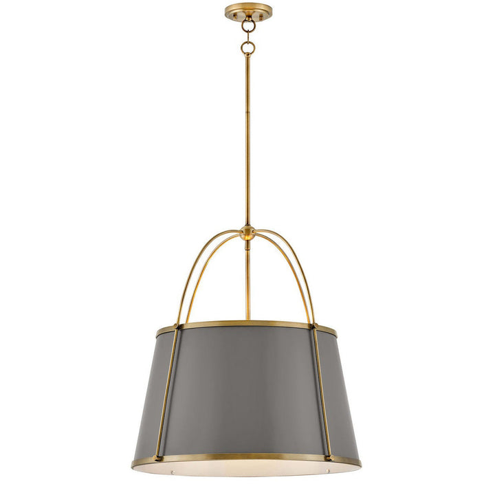 Hinkley-4895LDB-Matte Grey / Brass