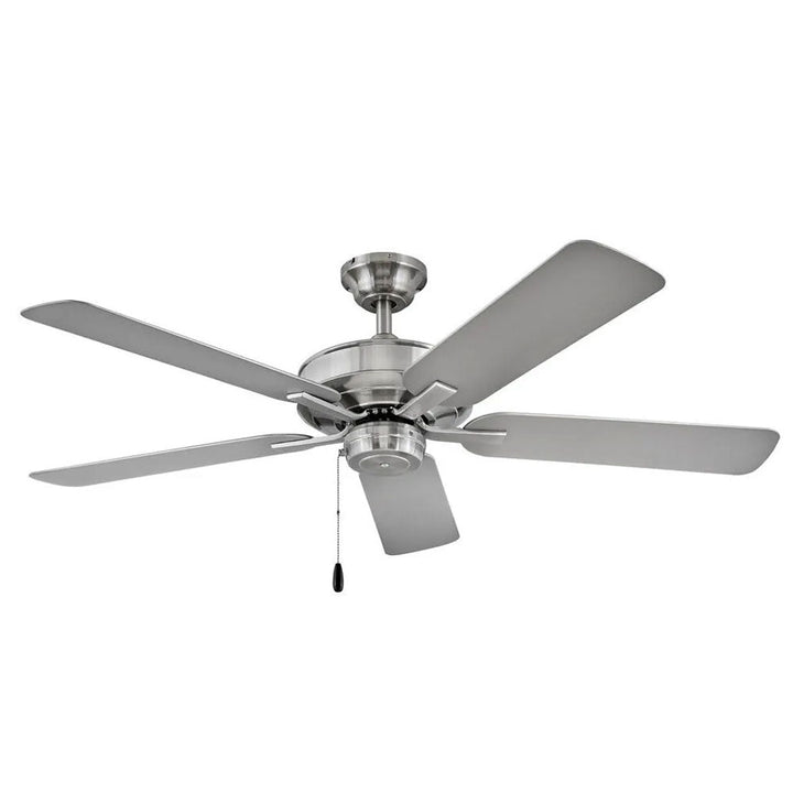 Hinkley Metro Outdoor Ceiling Fan in Brushed Nickel