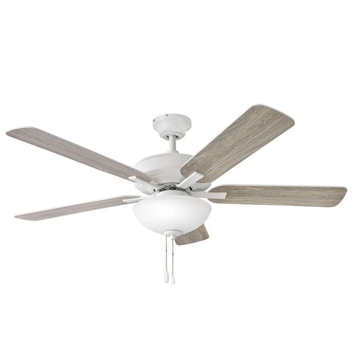 Hinkley Metro Ceiling Fan with Light in Chalk White