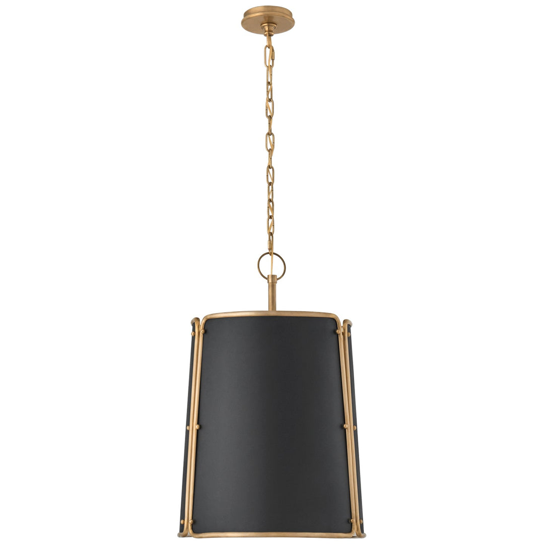 Visual Comfort Signature Hastings Pendant in Hand-Rubbed Antique Brass