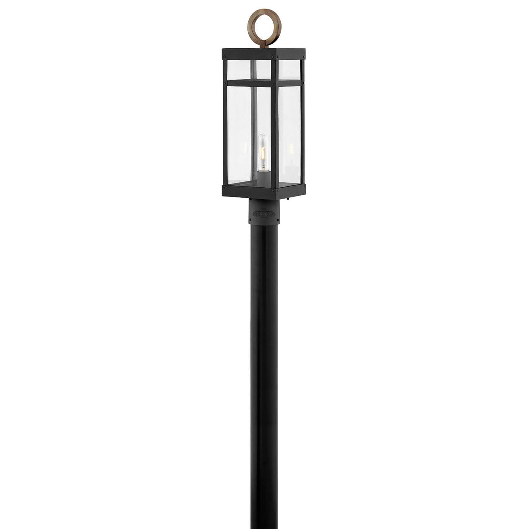 Hinkley Porter 120V Outdoor Post / Pier Mount in Black / Burnished Bronze