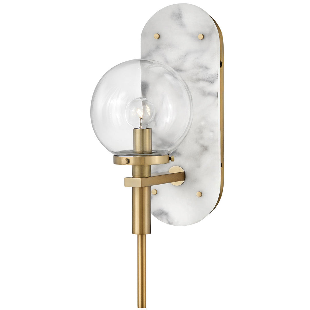 Hinkley-34590HB-Heritage Brass/ White Faux Alabaster