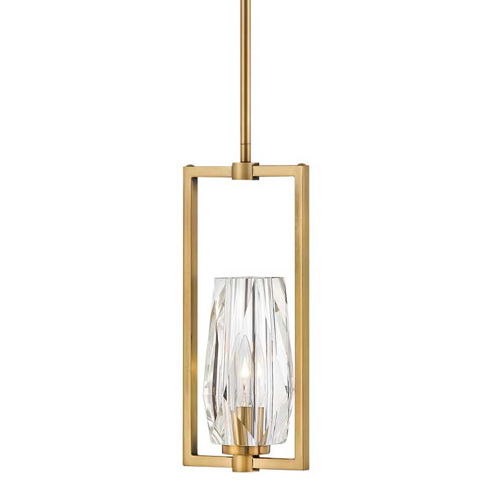 Hinkley Ana Pendant in Heritage Brass