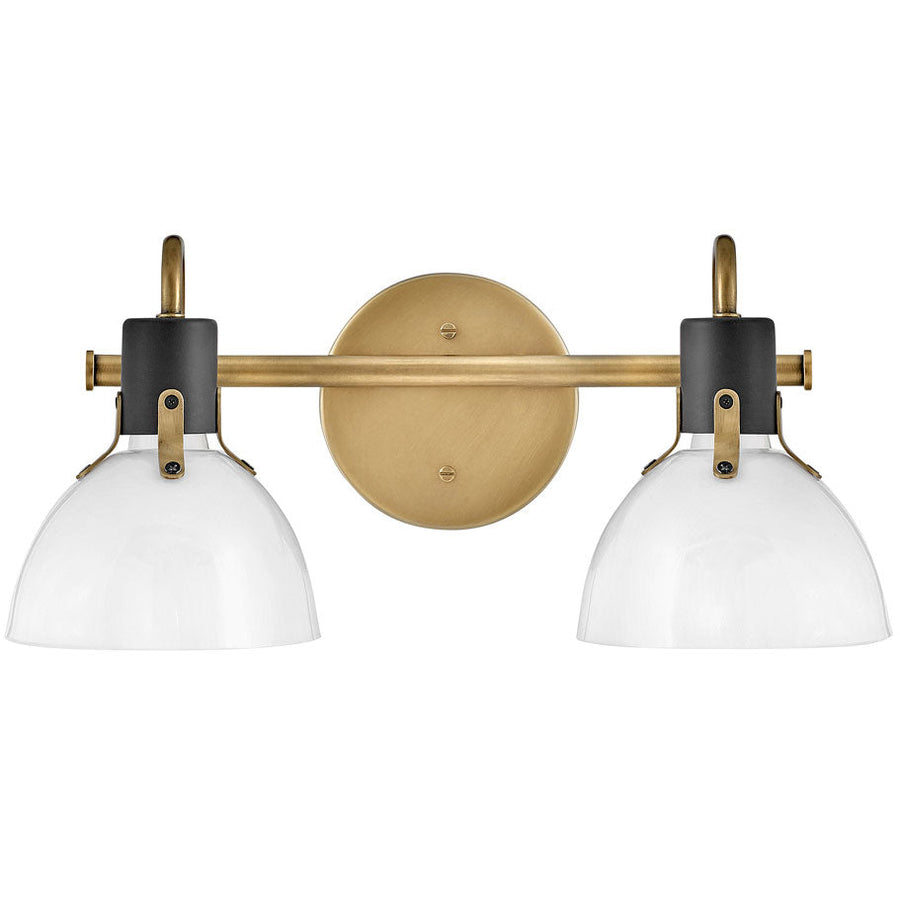 Hinkley Argo Bathroom Vanity Light in Heritage Brass
