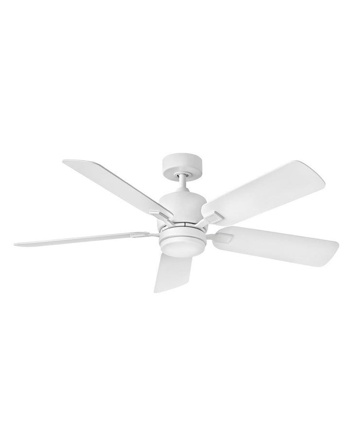 Hinkley Afton Ceiling Fan with Light in Chalk White