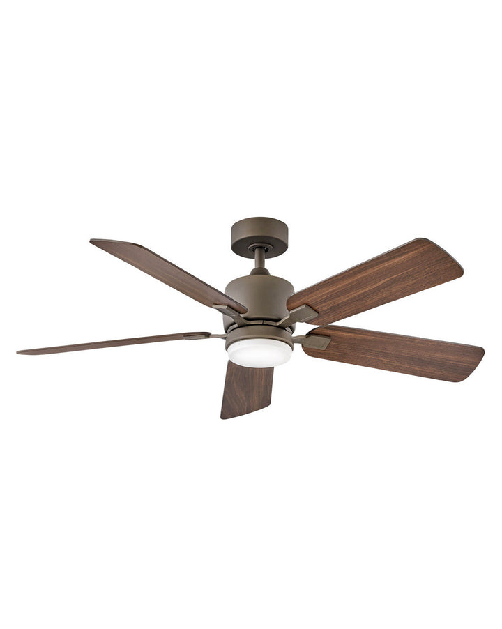 Hinkley Afton Ceiling Fan with Light in Matte Bronze