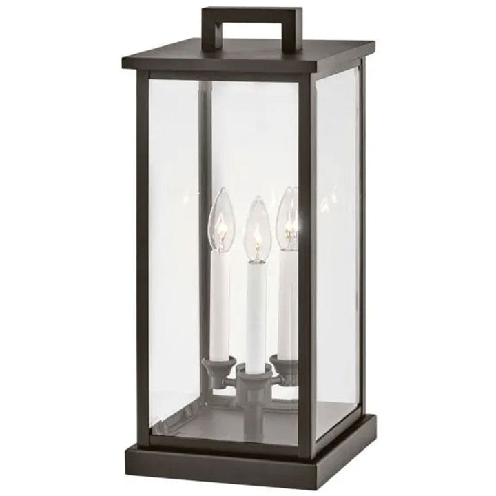 Hinkley Weymouth 12V Outdoor Pier Mount Lantern in Oil Rubbed Bronze