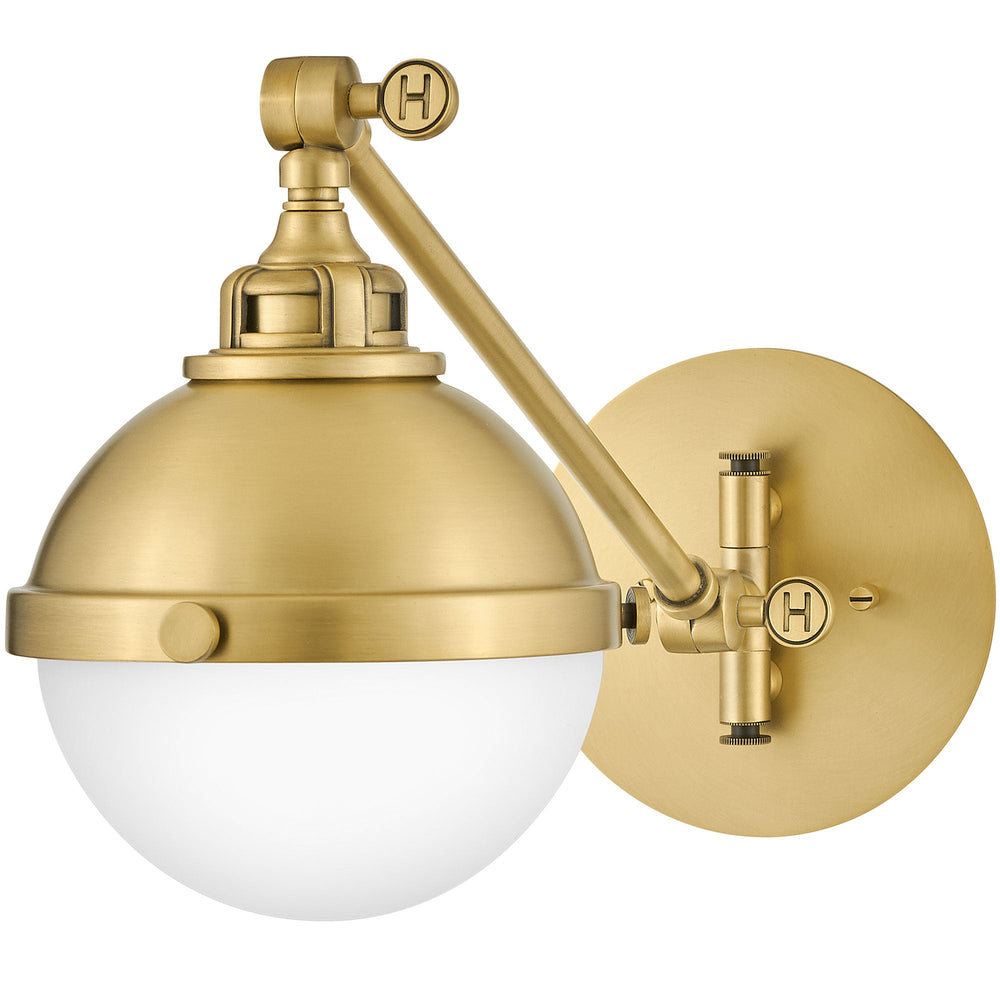 Hinkley Fletcher Adjustable Wall Sconce in Satin Brass
