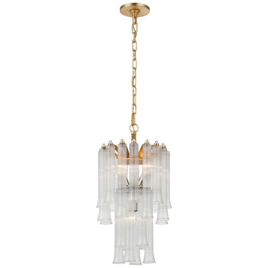 Visual Comfort Signature Lorelei Waterfall Chandelier in Gild