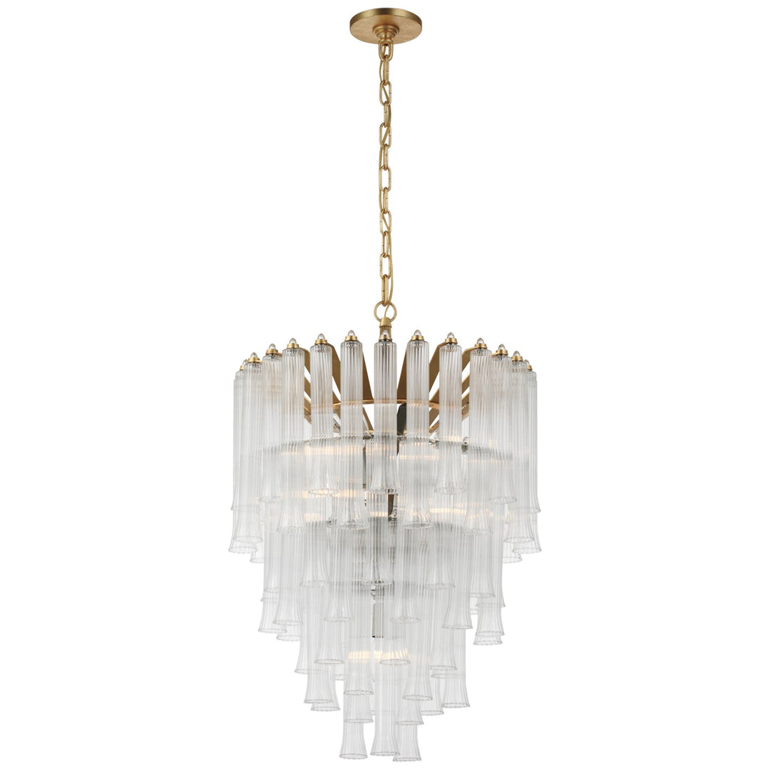 Visual Comfort Signature Lorelei Waterfall Chandelier in Gild (view 2)