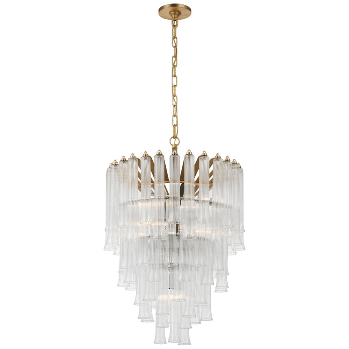 Visual Comfort Signature Lorelei Waterfall Chandelier in Gild (view 2)