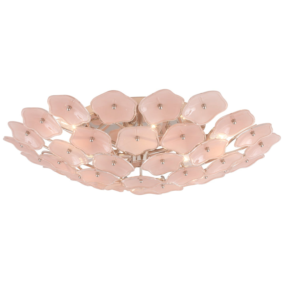 Visual Comfort Signature - KS 4066PN-BLS - LED Flush Mount - Leighton - Polished Nickel