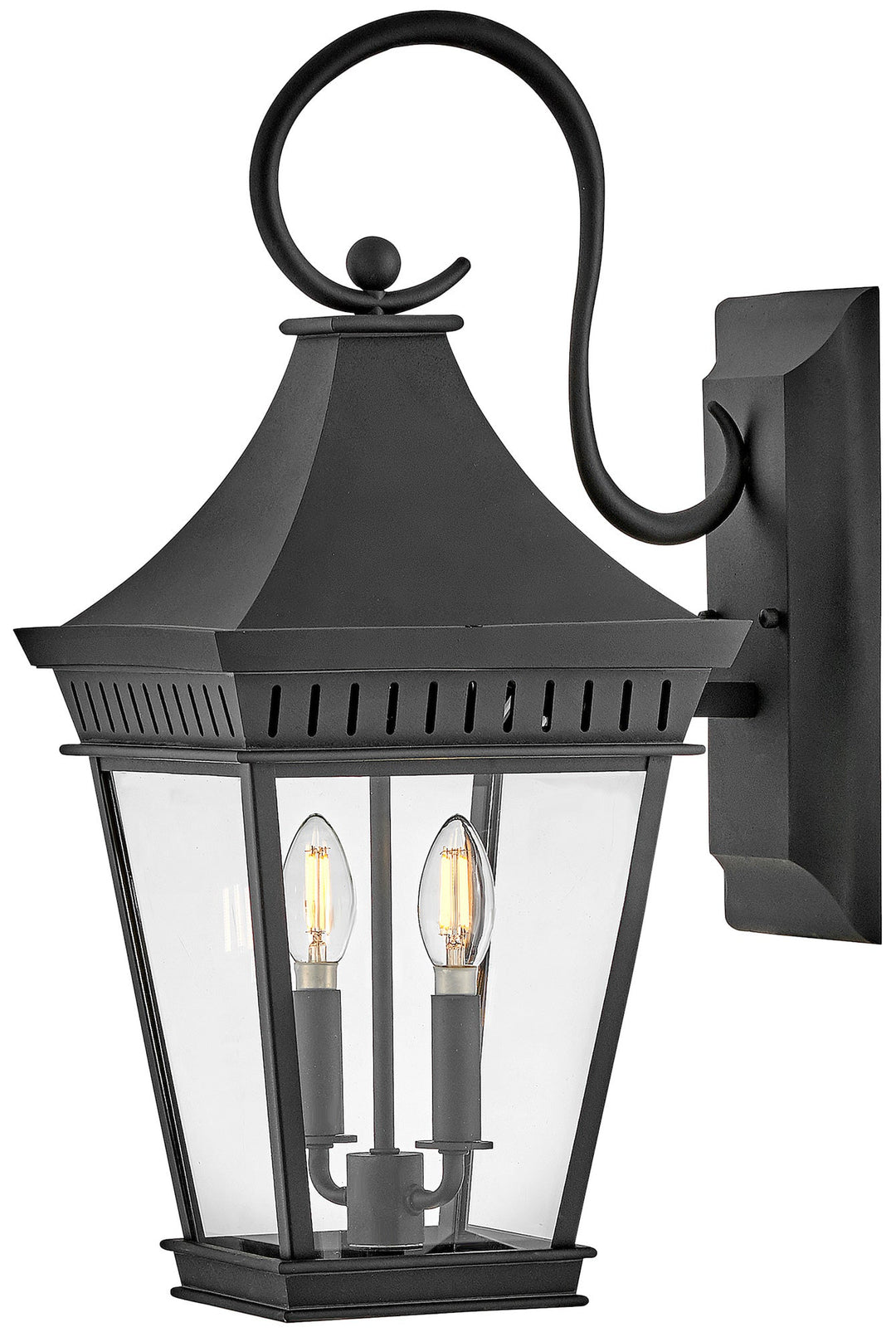 Hinkley Chapel Hill Outdoor Wall Sconce in Museum Black